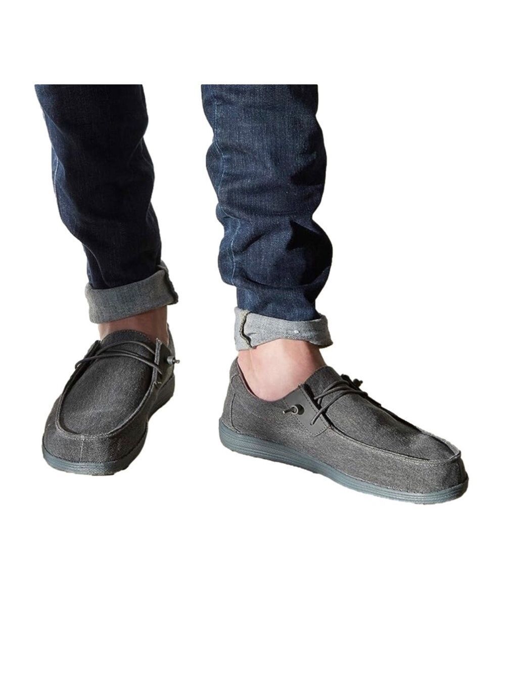 Men’s GBX Bowery Grey Lightweight Casual Loafers Size 8 US!